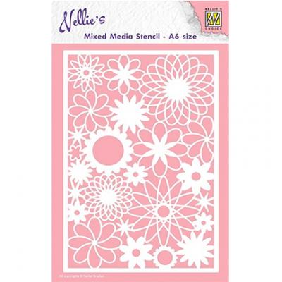 Nellies Choice Stencil - Flowers